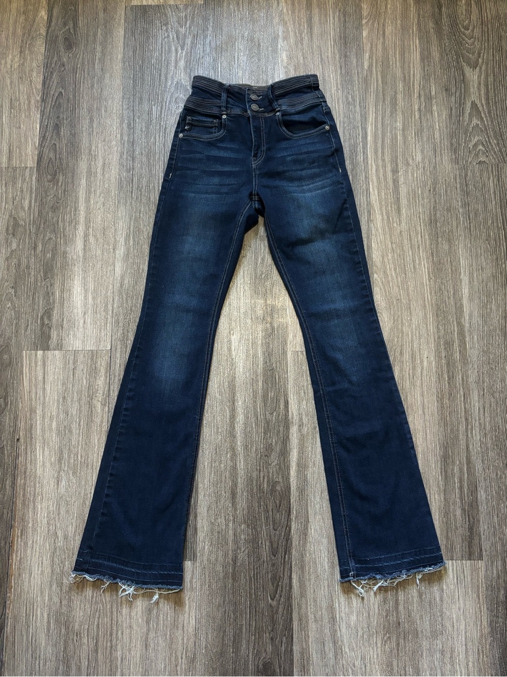 Women’s Kancan Dark Blue High-Rise Flared Jeans